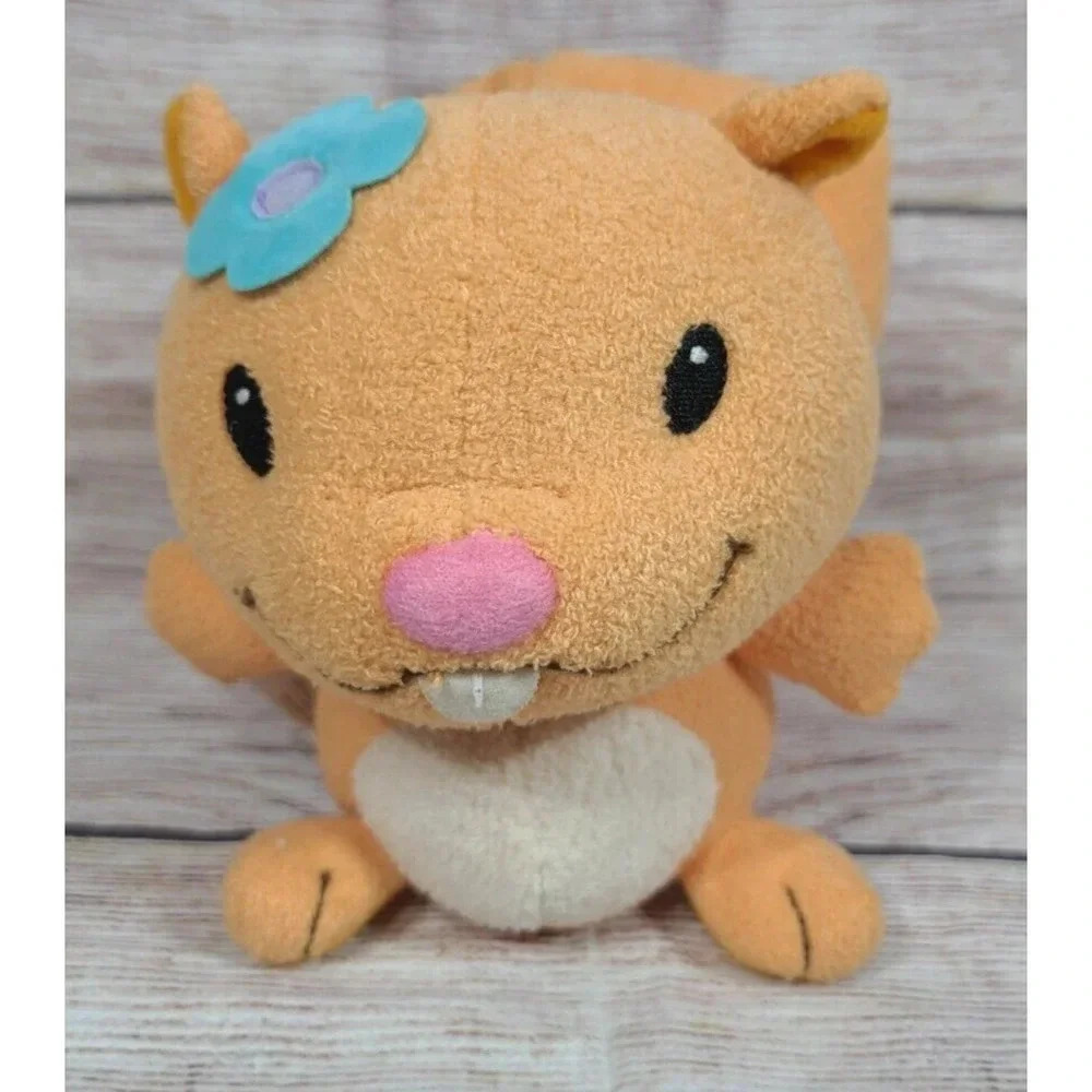 LeapFrog Baby Plush Sami Squirrel Stuffed Animal Toy Orange 6" 2005